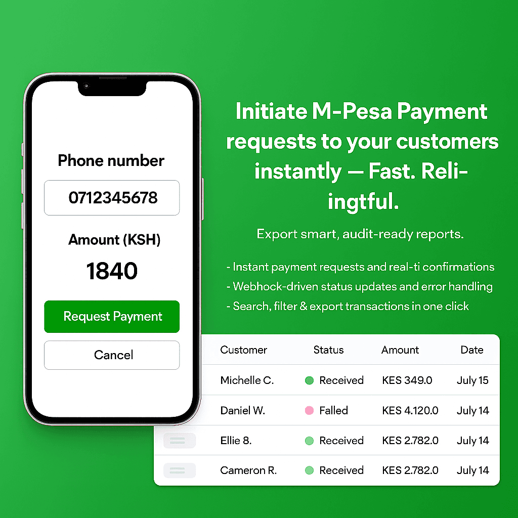 Transactions list preview